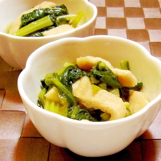 小松菜と油揚げの炒め煮